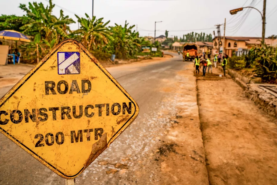 Picture of the reconstruction of the 5.48 km General Gas Junction-Kolapo Ishola GRA-Iyana Church with a spur to Dizengoff Junction Road, Iyana Church taken on 20 January 2024
