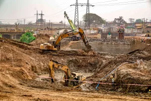 Picture of the reconstruction of the Bridge at Odo Ona Kekere, along Ijebu Ode Road by IUFMP taken on 29 January 2024
