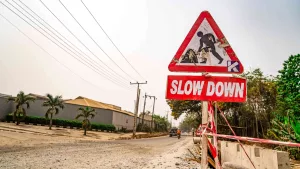 Picture of the reconstruction of Iyaganku-Seventh Day-Oke Bola Junction and Olubadan Stadium Junction-Vale College-NUJ Press Centre Junction with a spur to Total Filling Station-Radio Nigeria-Kobiowu Estate Akinyemi Junction, Ring Road (3.85 km) taken on 8 February 2024