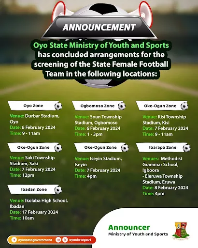 Safe Handling and Storage of Harmful Substances Within Oyo State: Governor Seyi Makinde signs Executive Order No. 001 of 2024 and other news 7 Oyo State Female Football jpg