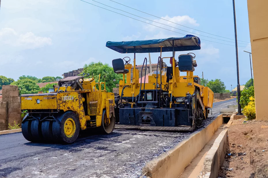Picture of the nearly completed rehabilitation of Elekara/Christian Baptist Conference Road, Abojupa Scheme, Afijio (1.3 km) executed by Afijio Local Government Council, taken on 26 February 2024
