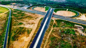 Picture of the completed Orisumbare End of the East End Wing of the Rashidi Ladoja Circular Road project as part of completed and ongoing projects in Oyo State 2019 to 2024