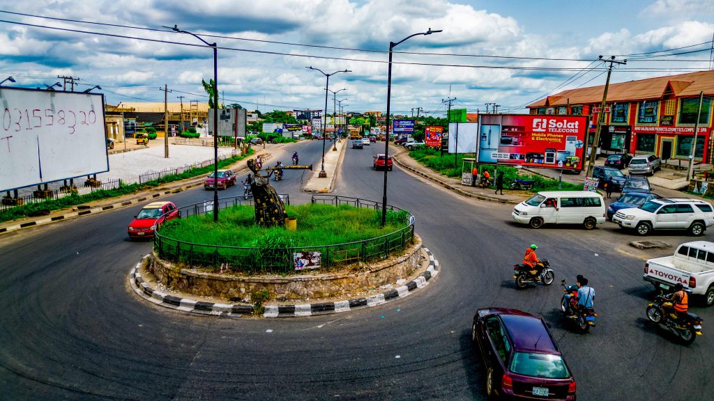 Picture of the nearly completed reconstruction of Mile 110-Ring Road Mobil-Challenge Car Park (8.5 km) taken on 24 April 2024