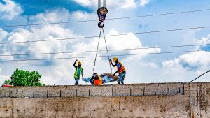 Ongoing IUFMP reconstruction of the bridge at Odo Ona Kekere, along Ijebu Ode Road, taken on 10 May 2024