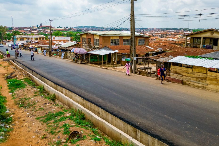 Oke Adu-Ode Aje-Aremo-Orita Aperin Road taken on 23 May 2024