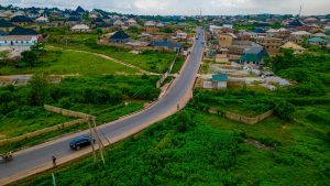 Picture of the rehabilitation of the 4.67 km Odo Ona Kekere-Arapaja-Asunle Road taken on 10 May 2024