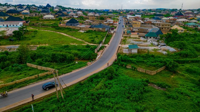 Picture of the rehabilitation of the 4.67 km Odo Ona Kekere-Arapaja-Asunle Road taken on 10 May 2024