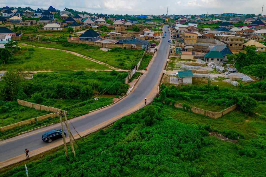Picture of the rehabilitation of the 4.67 km Odo Ona Kekere-Arapaja-Asunle Road taken on 10 May 2024