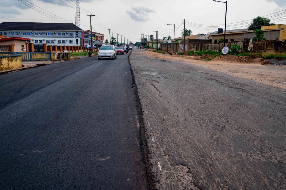 A picture of the reconstruction of General Gas Junction-Kolapo Ishola GRA-Iyana Church (5.48 km) taken on 30 April 2024