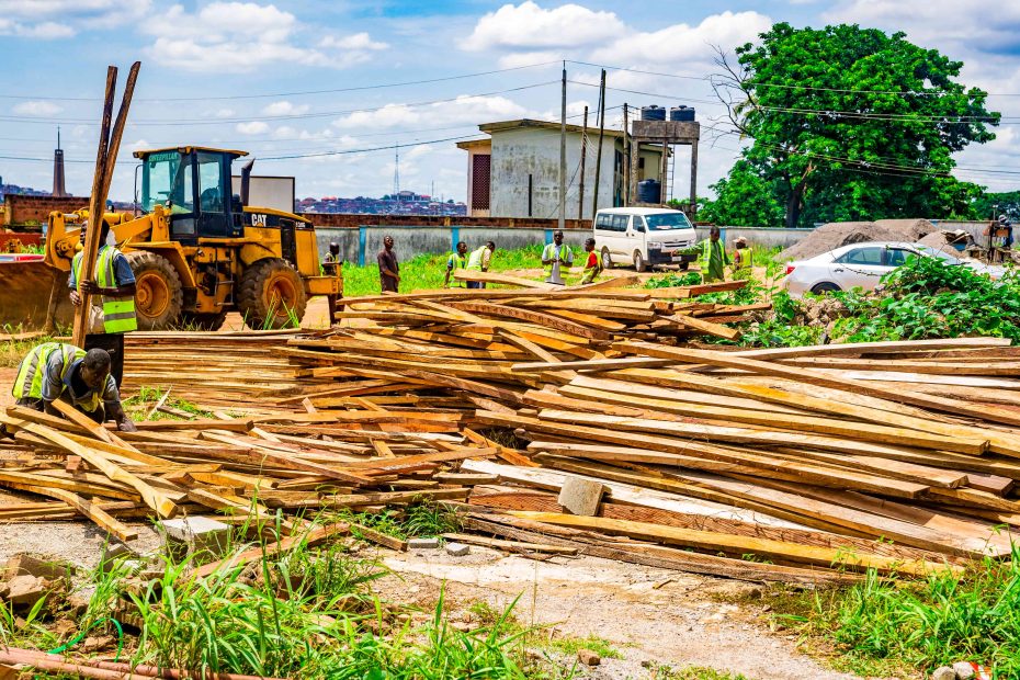 Ongoing construction at the Magistrate Court Complex, Iyaganku, taken on 26 June 2024