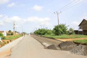 Ido-Eruwa Road taken from the Eruwa end on 4 June 2024