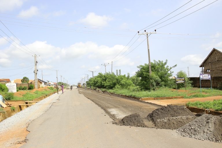Ido-Eruwa Road taken from the Eruwa end on 4 June 2024