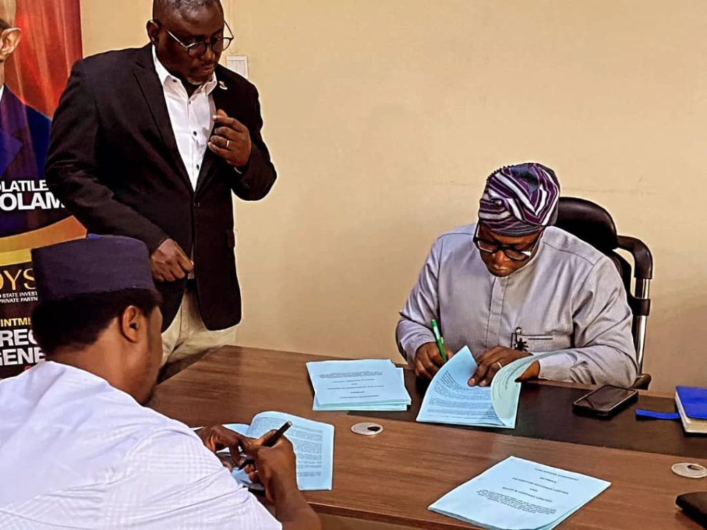 Oyo State Government signs a 25-year concession agreement with Bovas and Company Limited and other updates 11 BOVAS OYSIPA Concession 2