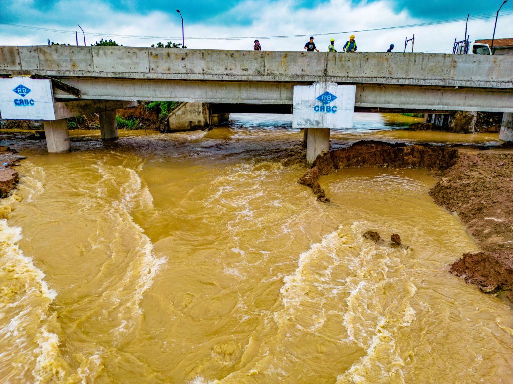The construction of a bridge on Ona River, Odo Ona Apata taken on 3 July 2024