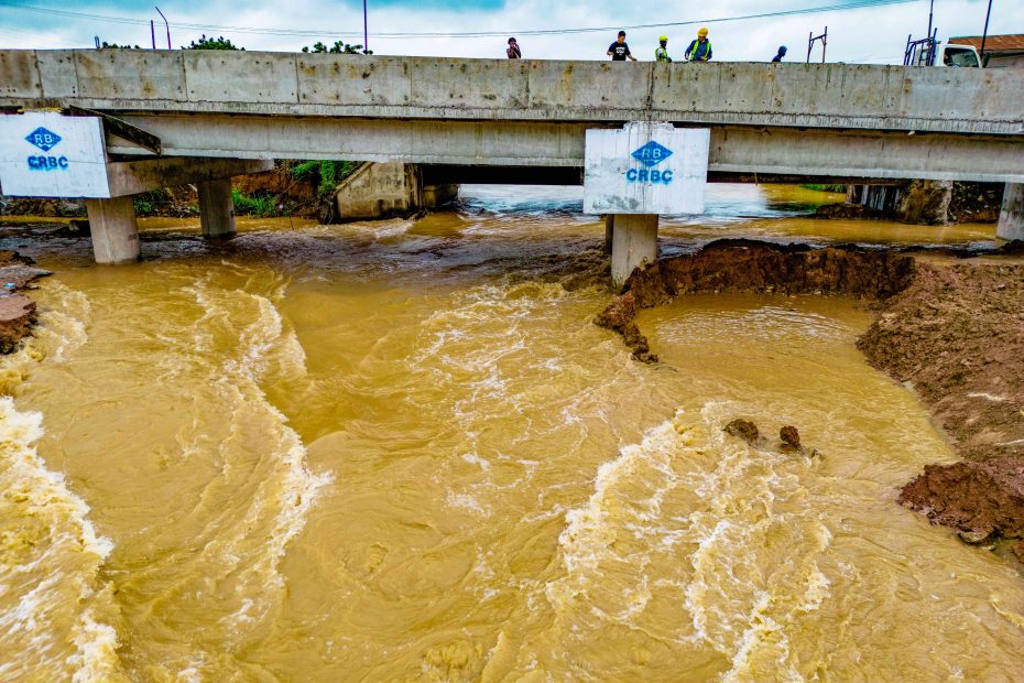 The construction of a bridge on Ona River, Odo Ona Apata taken on 3 July 2024