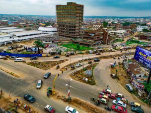 Ongoing Junction Improvement Works (JIW) at the University of Ibadan Junction as part of phase 2 of JIW in Ibadan, taken on 17 July 2024