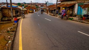 Picture of the completed reconstruction of Idi Arere-Kudeti-Eleta-Idi Aro-Labo Junction-Orita Aperin Road (2.8 km) taken on 9 July 2024