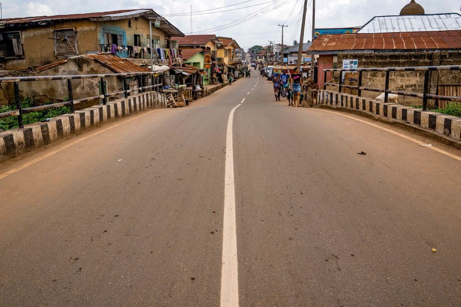 Picture of the now completed Idi Arere-Popo Yemoja Road-Oke Ado-Molete Road (1.40 km) Reconstruction Project taken on 9 July 2024