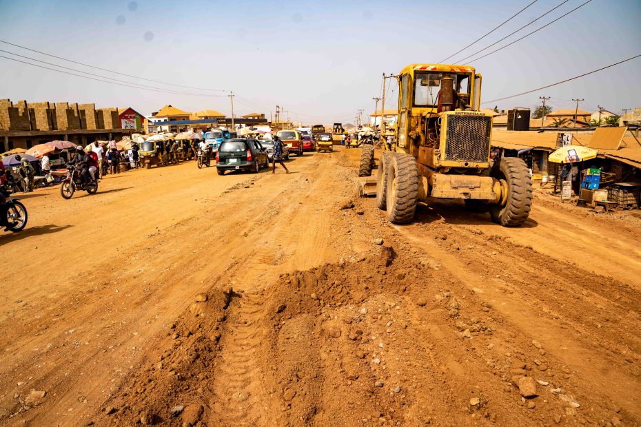 Rehabilitation and reconstruction of the 35.53 km Ibadan-Iwo-Osogbo Road taken on 30 December 2024