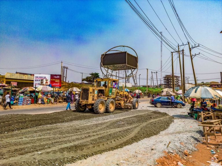 Rehabilitation of Iwo Road Roundabout and expansion of the Scope of the Ongoing Reconstruction of the Adegbayi Junction-Bus Terminal-Iwo Road Interchange, taken on 4 February 2025