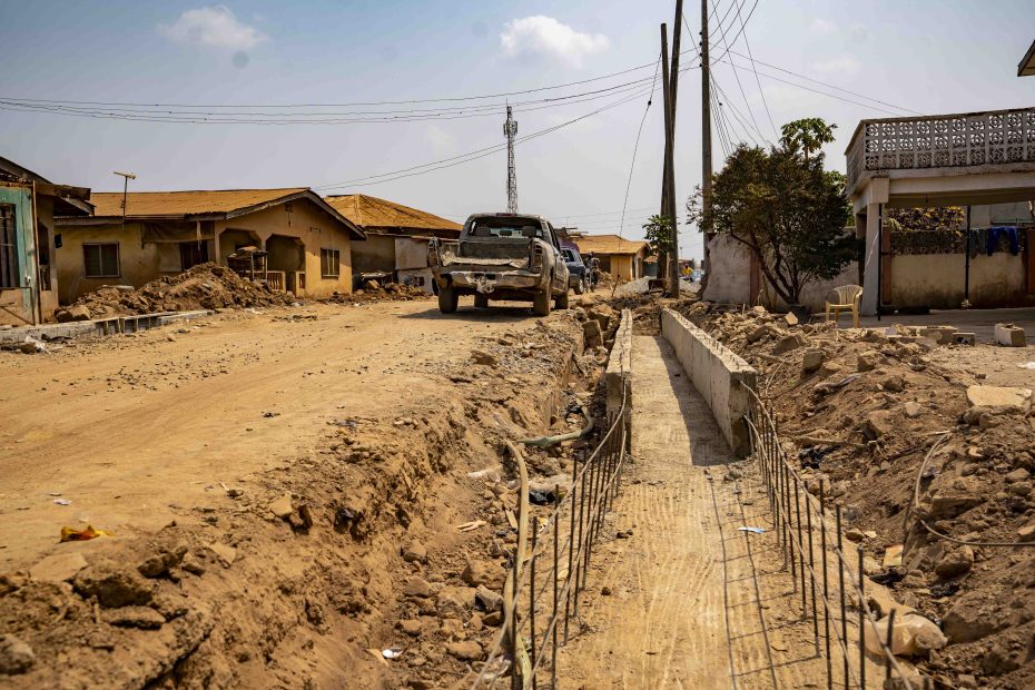 Reconstruction of Monatan Junction (Beside SAO Filling Station)-Adogba-Ebenezery (to link Iyana Church-Alakia Road) and Agoro Junction-Nigerian Breweries Road, taken on 28 January 2025
