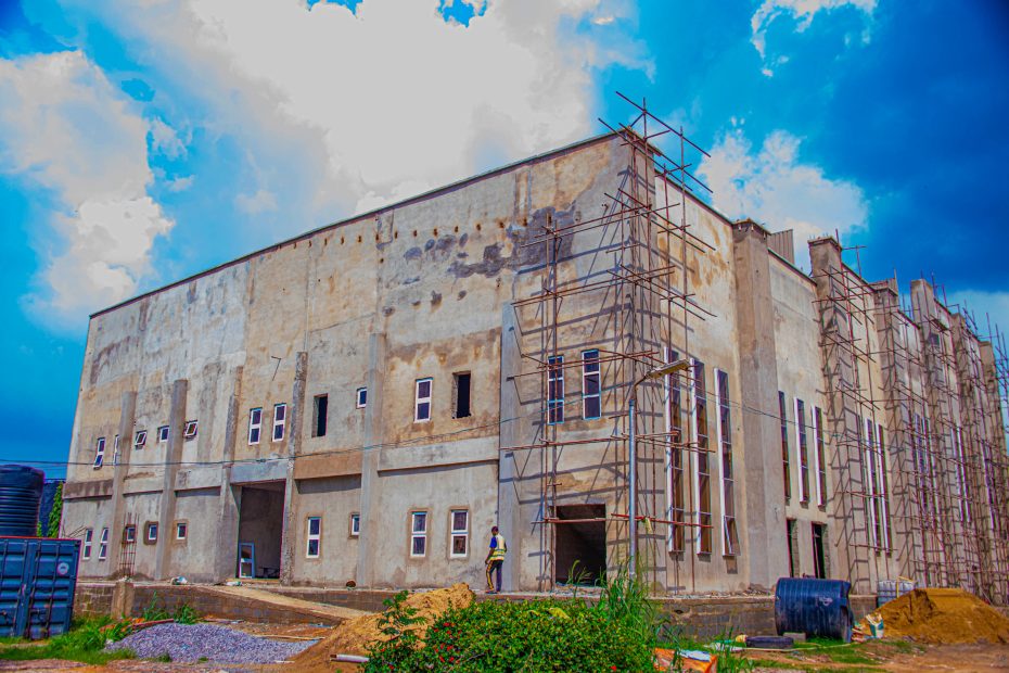 Image showing construction works at the Magistrate Court Complex, Iyaganku, the Customary Court and the Oyo State High Court Complex, Ring Road, taken on 24 March 2025