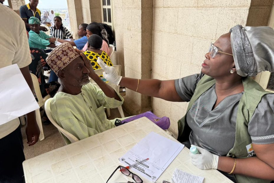 The ongoing Omituntun Free Medical Mission Q1 2025 taken in Ibadan South East LGA, Oyo State on 15 May 2025.