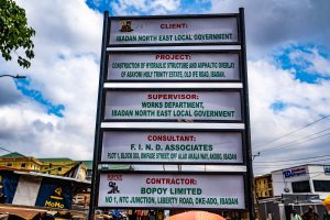 Construction of Hydraulic Structure and asphaltic overlay of Abayomi Holy Trinity Estate, Old Ife Road, Ibadan, taken on 10 June 2025