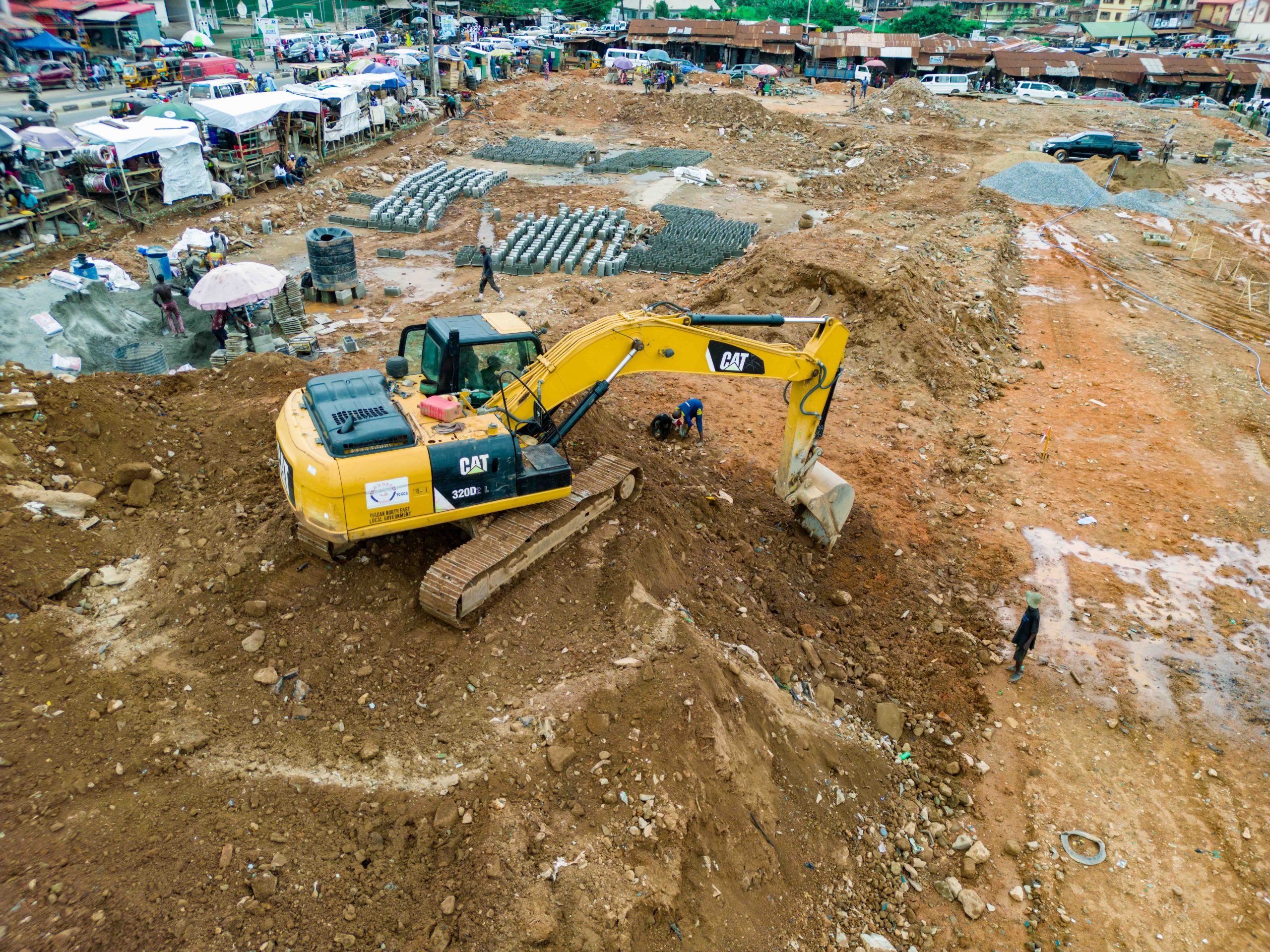 Ongoing Reconstruction of the Araromi Market Road (3 km) with the Construction of a Modern Park at Gate, Ibadan North East Local Government Area, Ibadan 4 The Araromi Market Road with Modern Park at Gate, Ibadan North East LGA, taken on 10 June 2025