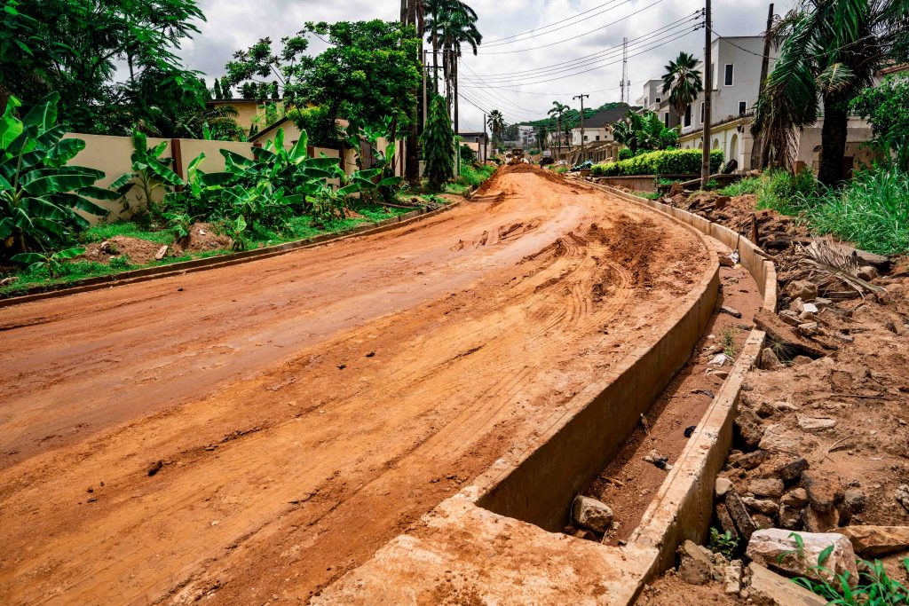 The Reconstruction of 3.1 km Internal Roads in Olive Estate, Agodi, Ibadan, is Ongoing 9 9 7