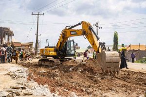 The dualisation of 7.5 km Ariyo-Amuloko-Odeyale Junction Road, Ona-Ara LGA, taken on 27 October 2025