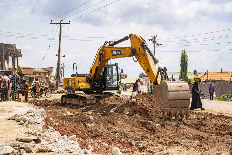 The dualisation of 7.5 km Ariyo-Amuloko-Odeyale Junction Road, Ona-Ara LGA, taken on 27 October 2025