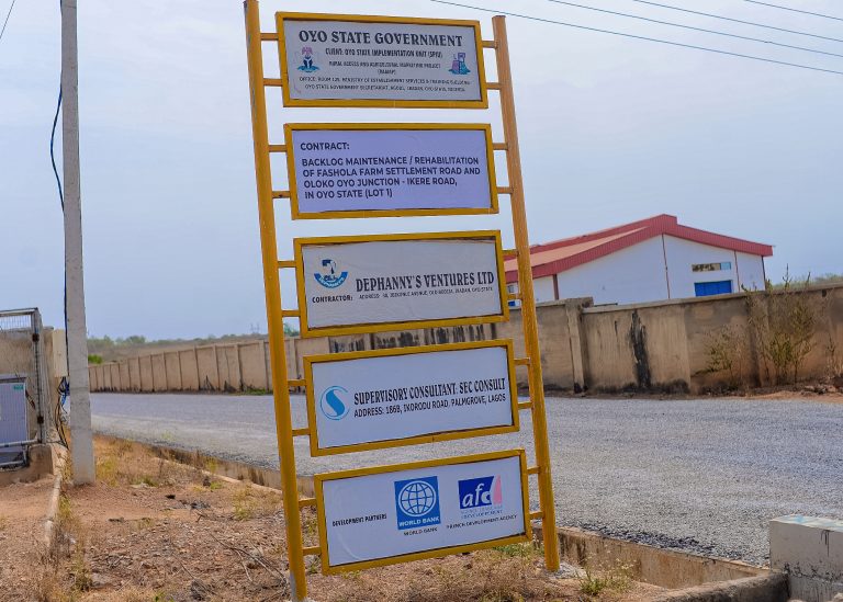 the Ongoing Rehabilitation of the Fasola Farm Settlement Road (8.43 km) under RAAMP, taken in January 2026