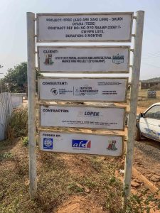 The ongoing rehabilitation of the FRSC (Ago Are–Saki Link)–Okudi Oyada (Tede) Road, Atisbo and Saki West Local Government Areas (6.82 km), taken in January 2026.