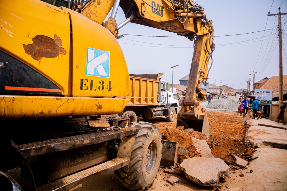 The Ongoing Rehabilitation of the General-Orita Naira-Oja Igbo-Abede Road (3.3 km) in Ogbomoso North LGA 1 Ongoing Rehabilitation of the General-Orita Naira-Oja Igbo-Abede Road (3.3 km) in Ogbomoso North LGA, taken in February 2026