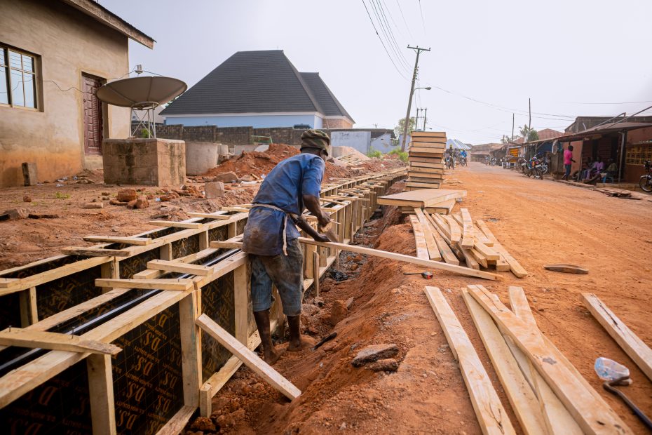 The Ongoing Reconstruction of the Corpers’ Lodge-Milky Junction Road (2.69 km), Ogbomoso South LGA, taken in February 2026.