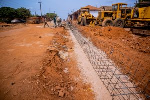 The Ongoing Reconstruction of 1 km INEC-Delight Hotel-Ile Ewe Junction, Ogbomoso North LGA, taken in March 2026.