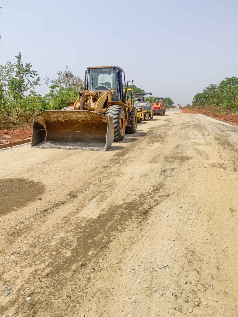 Reconstruction of the 30 km Igboho-Igbope-Kisi Road, taken in March 2026