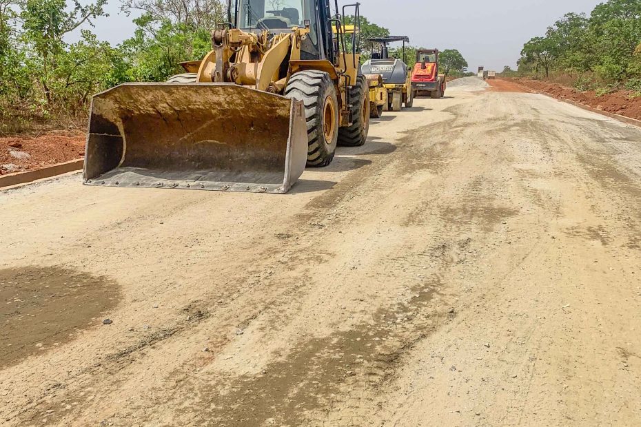 Reconstruction of the 30 km Igboho-Igbope-Kisi Road, taken in March 2026