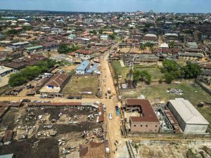 Ongoing Reconstruction of the 2 km Bodija Main Market Road by the Ibadan North Local Government Council, taken on 17 March 2026