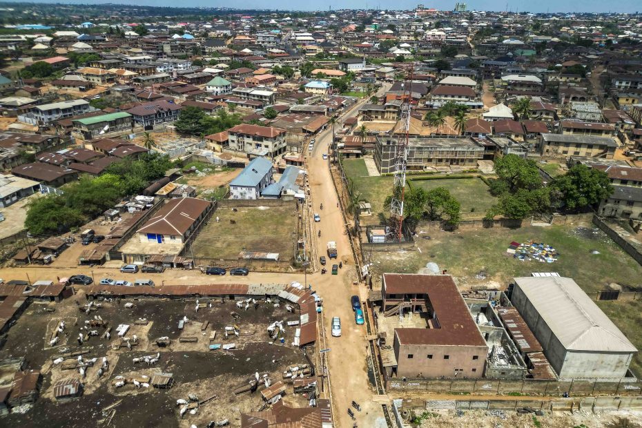 Ongoing Reconstruction of the 2 km Bodija Main Market Road by the Ibadan North Local Government Council, taken on 17 March 2026