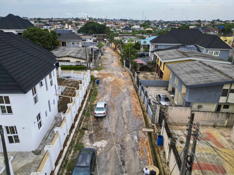 Ongoing Reconstruction of the Ikolaba (Main) Road Network (3.5 km) by the Ibadan North Local Government Council taken on 18 May 2026