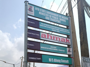 Reconstruction of Mobil-Oluyole Industrial Estate Road Network, Oluyole Extension, Ibadan (6 km) taken on 5 May 2026