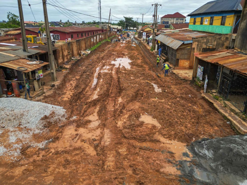 Ongoing Reconstruction of the 6.8 km Niko Engineering Off Wire and Cable-Ita Faaji to Opopin Road with Spurs to All Saints College Road and Akinyo Close, Ibadan, by Ido Local Government Council 12 12 61