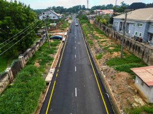 The Completed Rehabilitation of the Alesinloye-Golden Tulip-Foodco-Jericho Junction Road (2.4 km) by Ibadan South West LG Council, taken on 16 June 2026