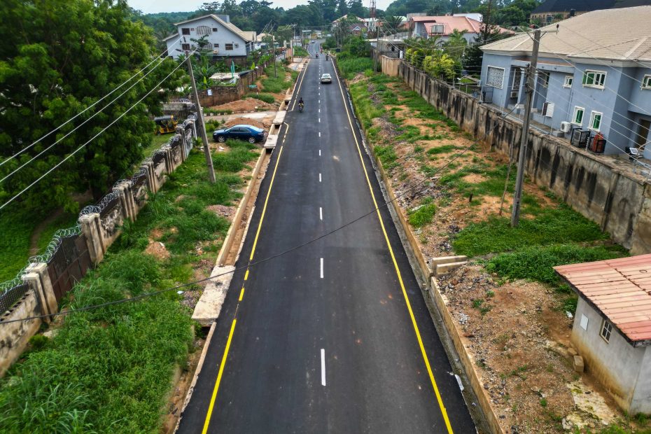 The Completed Rehabilitation of the Alesinloye-Golden Tulip-Foodco-Jericho Junction Road (2.4 km) by Ibadan South West LG Council, taken on 16 June 2026