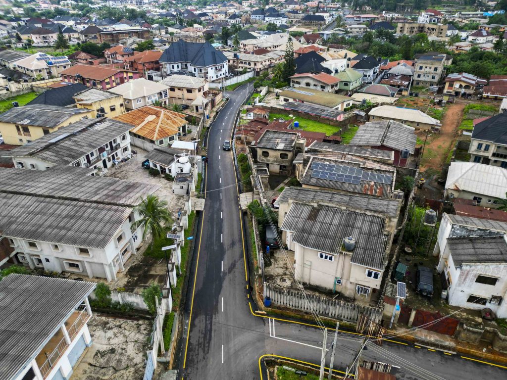 Completed: Construction of 1 km Ikolaba/Omowale Kuye Estate Road, Bodija, by the Ibadan North Local Government Council 8 7 78