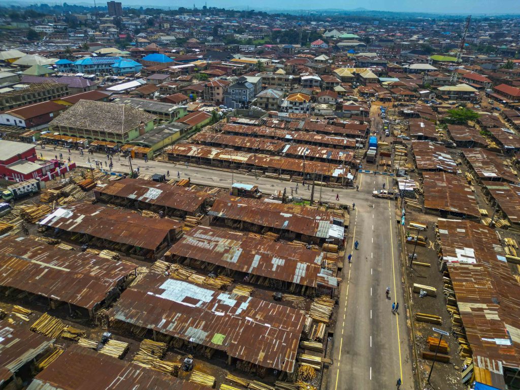 Completed and Commissioned: Construction of a Fire Station, a Market Car Park and Reconstruction of the 2 km Bodija Main Market Road, by the Ibadan North Local Government Council 28 10 73 1