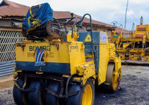 Ongoing: Reconstruction of the 2 km Balogun-Alalubosa, Apara, Oke Apo, and Ajagba-Ogese Roads by the Oyo East Local Government Council, taken on 29 July 2026