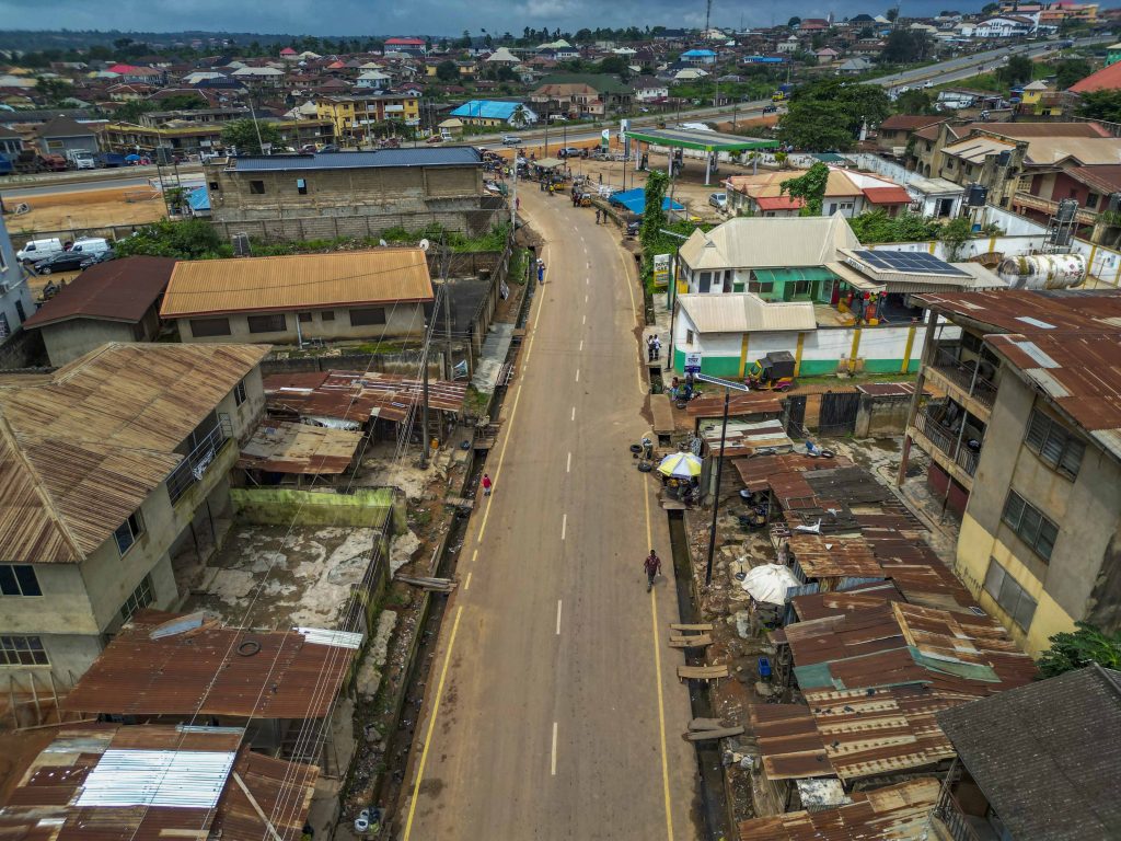 Completed and Commissioned: Construction of a Fire Station, a Market Car Park and Reconstruction of the 2 km Bodija Main Market Road, by the Ibadan North Local Government Council 27 9 74 1
